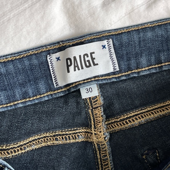 Paige Denim Verdugo Ankle Skinny Blue Jeans women’s size 30 - Picture 6 of 7